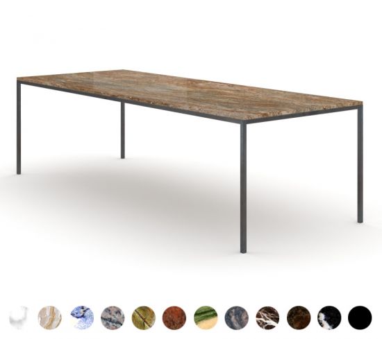 Moderner Marmortisch Granit mit Metallbeinen konfigurieren Berlin 