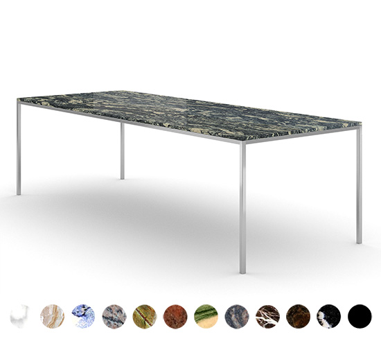 Moderner Marmortisch Granit mit Metallbeinen konfigurieren Berlin 