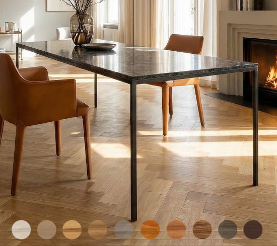 Moderner Marmortisch Granit mit Metallbeinen konfigurieren Berlin 