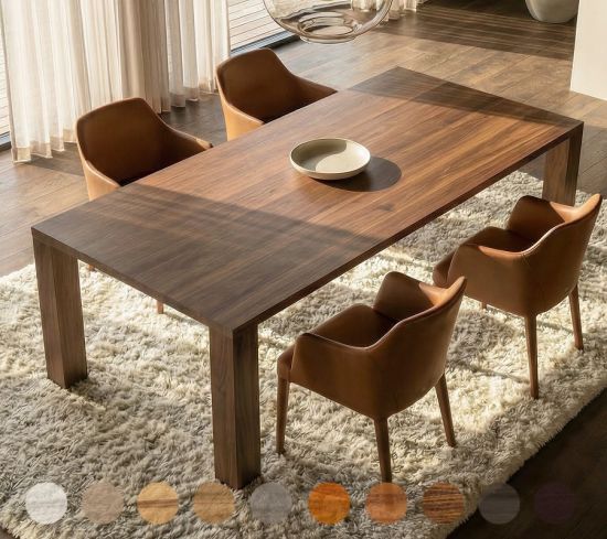 Edler Tisch aus Massivholz Chicago mit 4 Beinen - konfigurierbar nach Maß