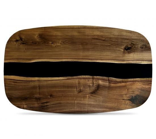 Tischplatte Nussbaum  Epoxidharz