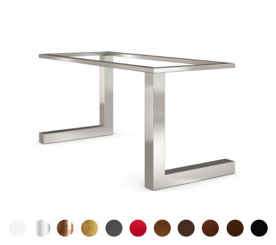 Modena - Modernes, geradliniges Tischgestell, viele Oberflächen wählbar, Fertigung nach Maß