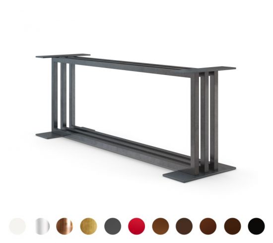 Vittoria - Modernes, geradliniges Tischgestell, viele Oberflächen wählbar, Fertigung nach Maß