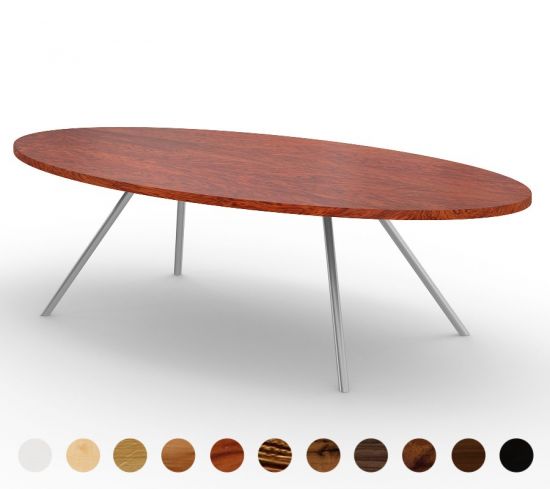 Natur pur - Tischplatte aus Massivholz und Gestell in vielen Farben wählbar - Modell Graz