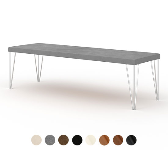 Polsterbank Leder Stoff Piemont 