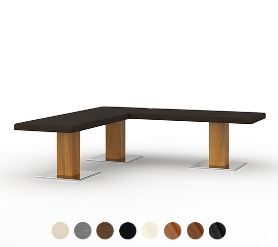 Eck Polsterbank Holz Metall Dublin 