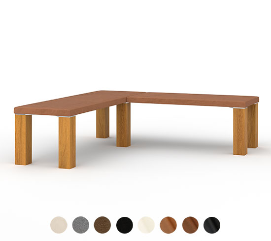 Bequeme Polsterbank aus der Serie Dallas bestellbar nach Maß, viele Farben zur Wahl