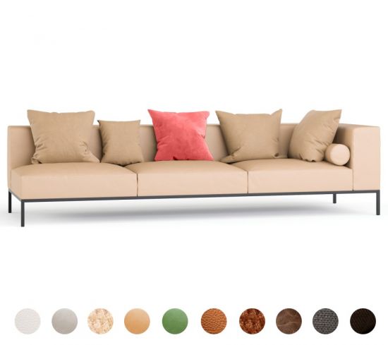 Couch nach Maß Ledercouch Toscana SF09 