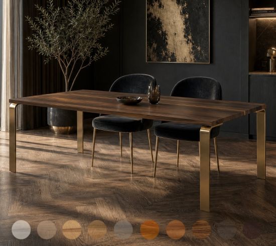 Minimalistischer Esstisch Madrid - modern und massiv nach Maß gefertigt