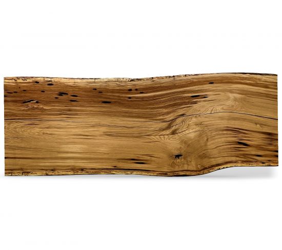 vollmassive Tischplatte Eiche Monoblock Stamm Unikat Baumscheibe konfigurierbar 