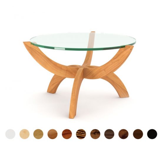 Couchtisch Holz Glas Ronda 