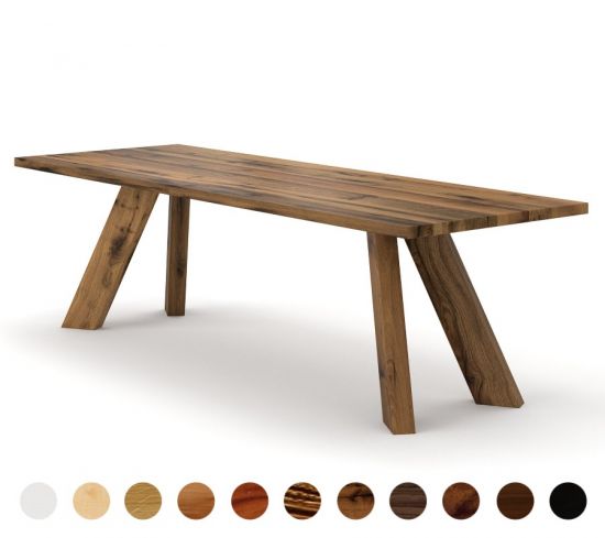 Rustikaler Massivholz Esstisch nach Maß Vermont 