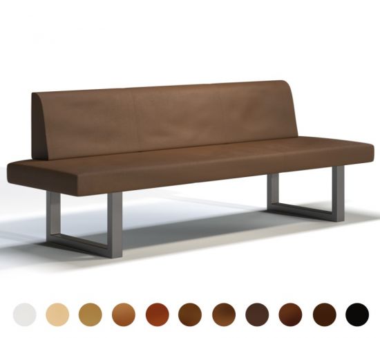 Sitzbank Polster Metall mit Lehne Imst 