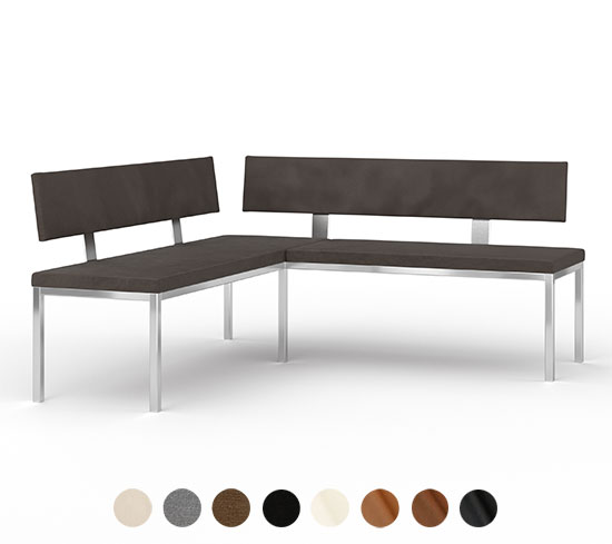 Polstereckbank Berlin mit Lehne 