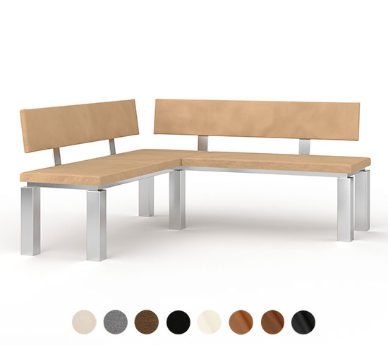 Polstereckbank New York mit Lehne 