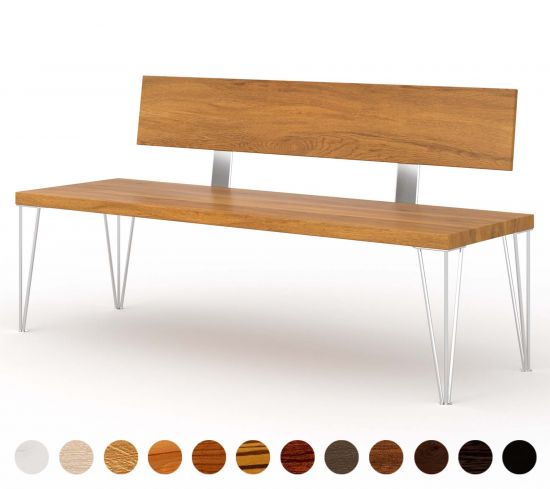 Bank Holz mit Lehne Piemont 