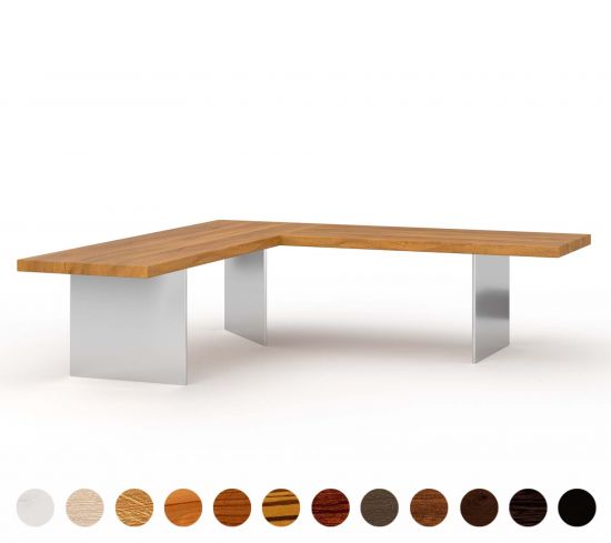 Eckbank Holz Metallwangen Genf 