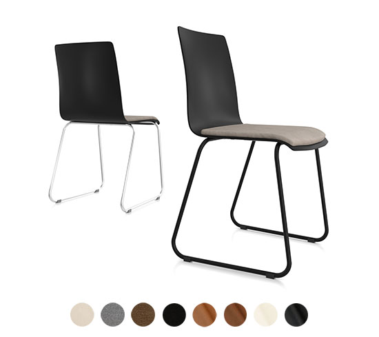 Esszimmerstuhl Metall Leder Barcelona 