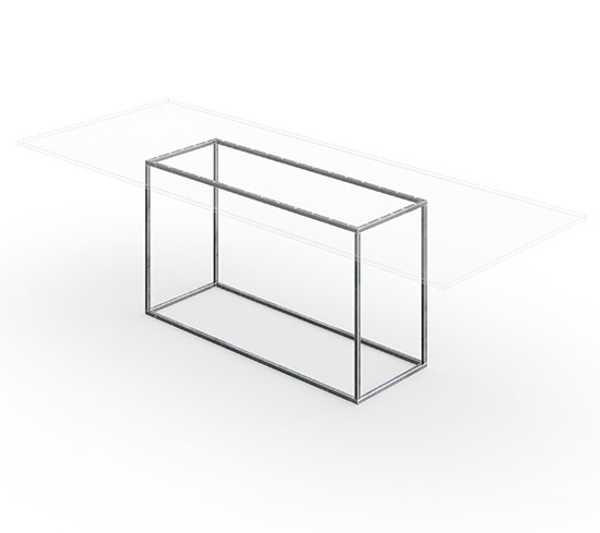 Tischgestell Kastenform Genua 