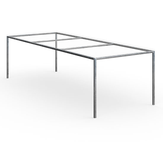 Schlichtes Design Tischgestell aus Metall, Fertigung nach Maß und Farbwünsche möglich