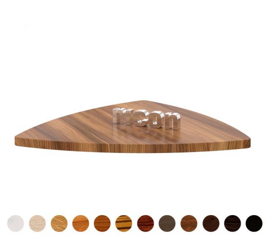 3-rund Tischplatte aus Massivholz mit Wunschmaßen