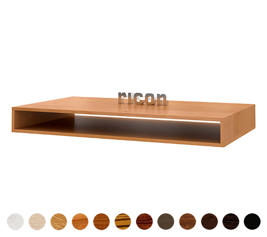 Tischplatte nach Maß (Rechteck mit Ablage) 