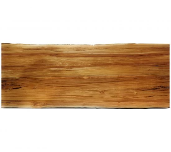 Nussbaum Satin vollmassiv Duoblock 300 cm x 105 x 4 cm 