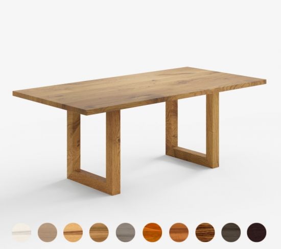 Super Esstisch Omega aus Massivholz exklusiv nach Mass konfigurierbar