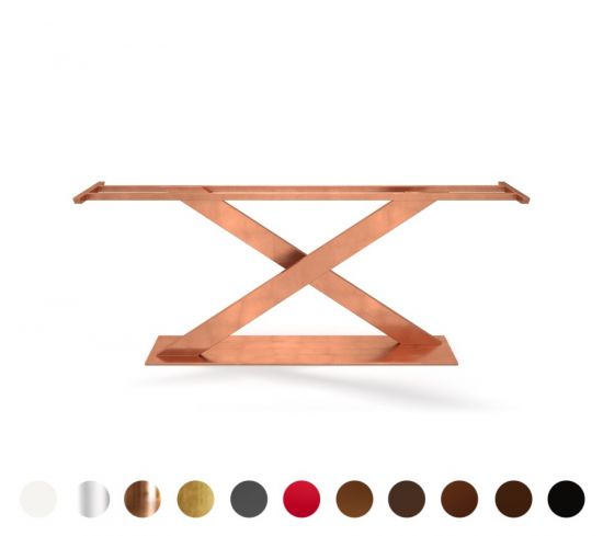 Imatra - Modernes, geradliniges Tischgestell, viele Oberflächen wählbar, Fertigung nach Maß