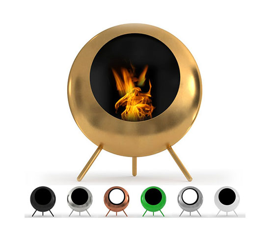 moderner Ethanolkamin Retrodesign 