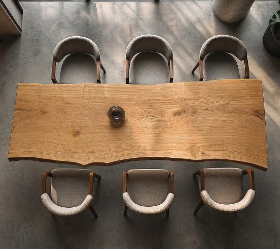 Monolith Eichenplatte aus einem Stück nach Maß