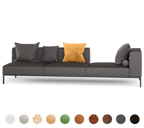 Toscana Couch nach Maß Ledercouch SF010 