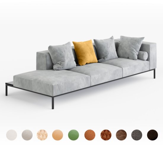 Couch nach Maß Ledercouch Toscana SF01 