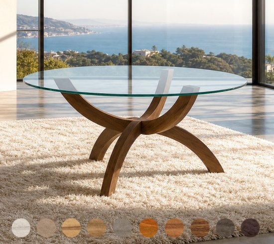 Esstisch rund Glas Ronda 