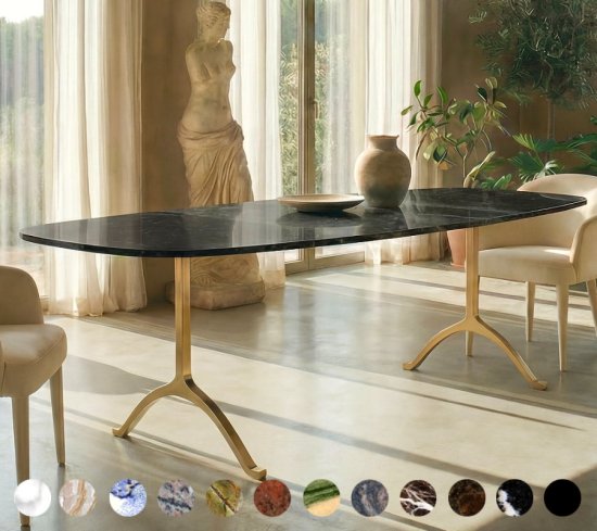Design Tisch premium Marmor Granit konfigurieren Jersey 